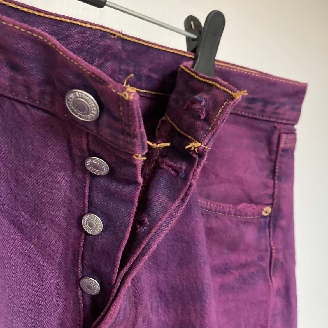 (90's) 리바이스 501xx USA 퍼플 데님 청바지 상품이미지3