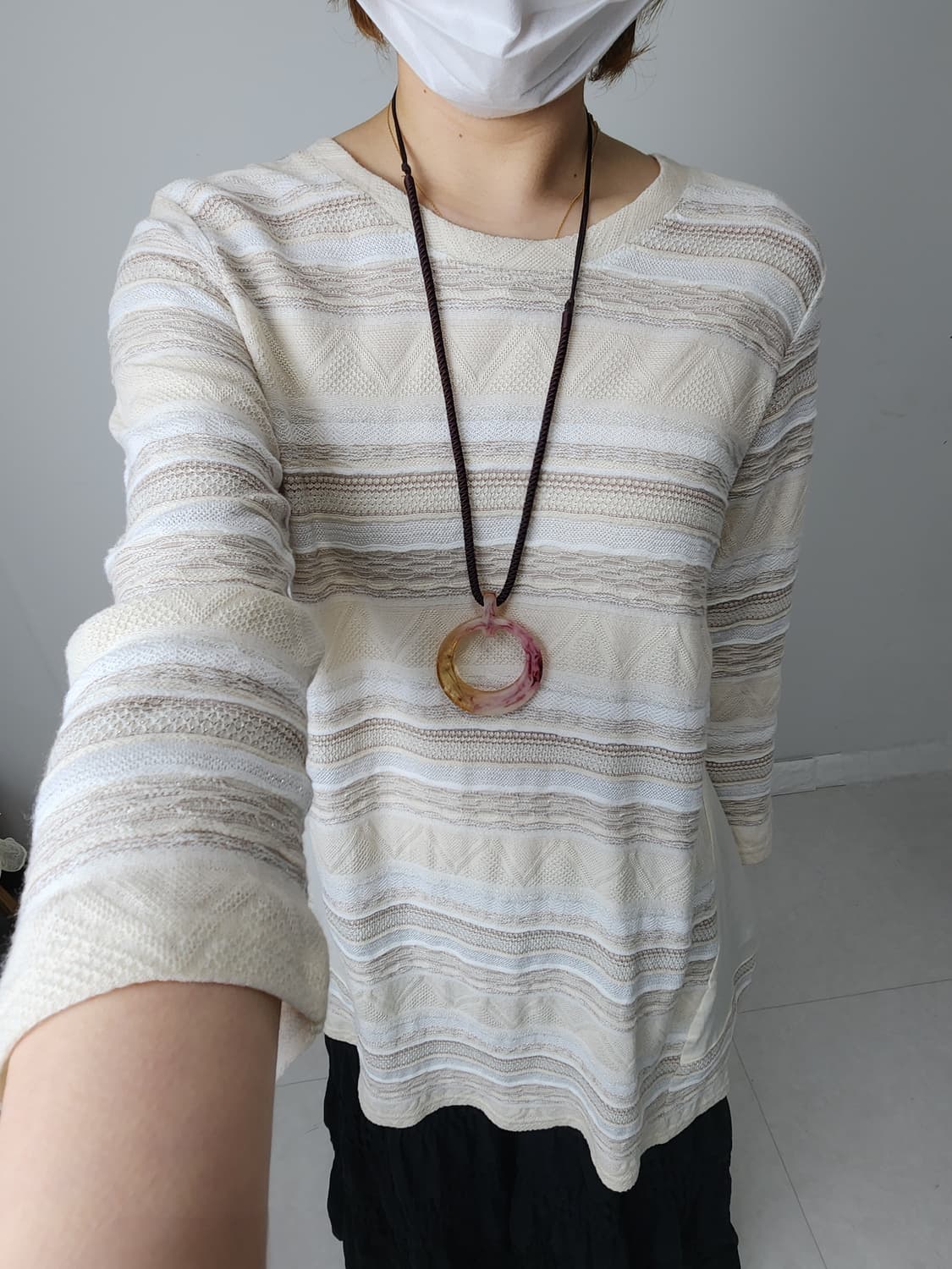 패턴 에스닉 롱 탑 상품이미지2