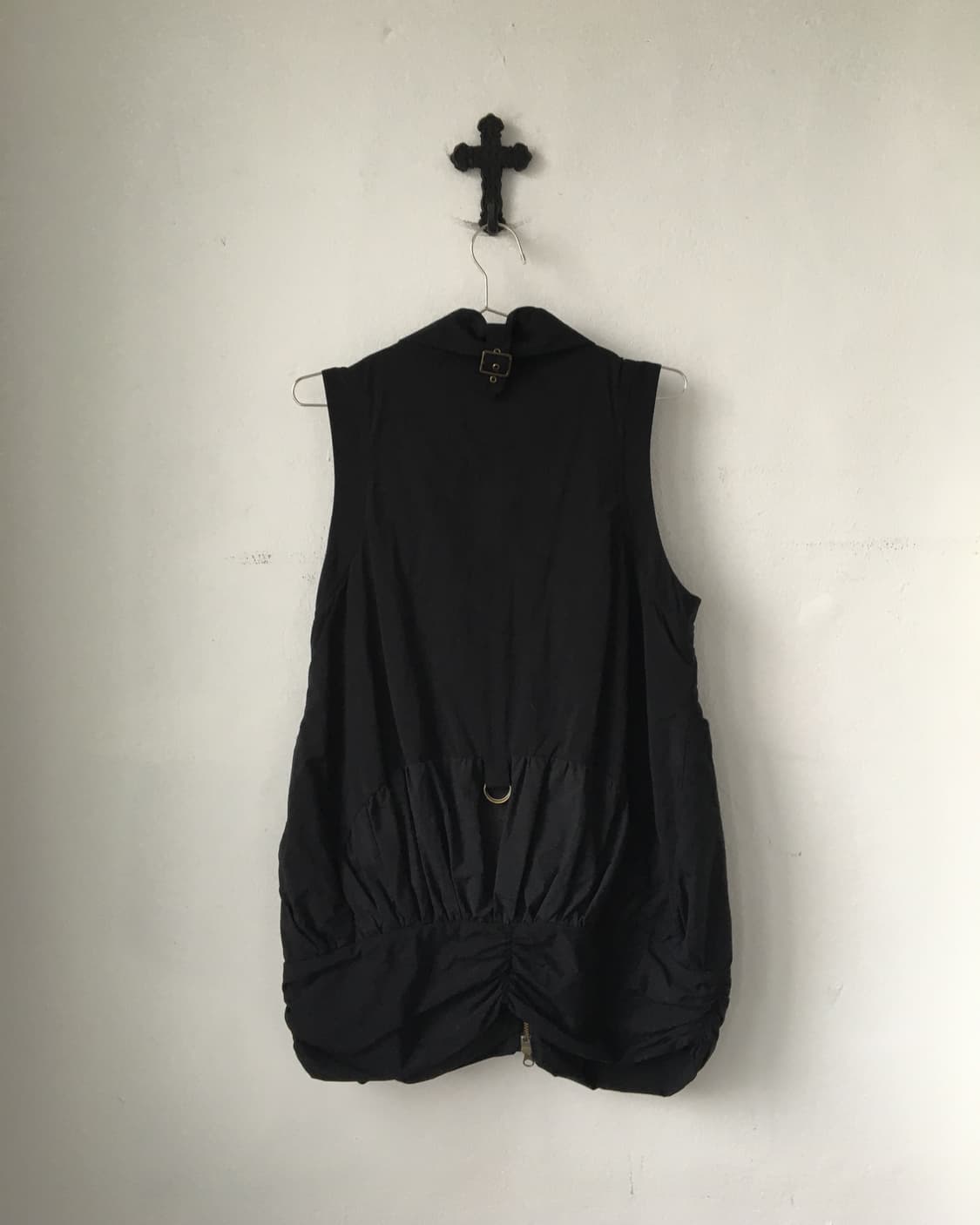 High neck long vest zip up 상품이미지5