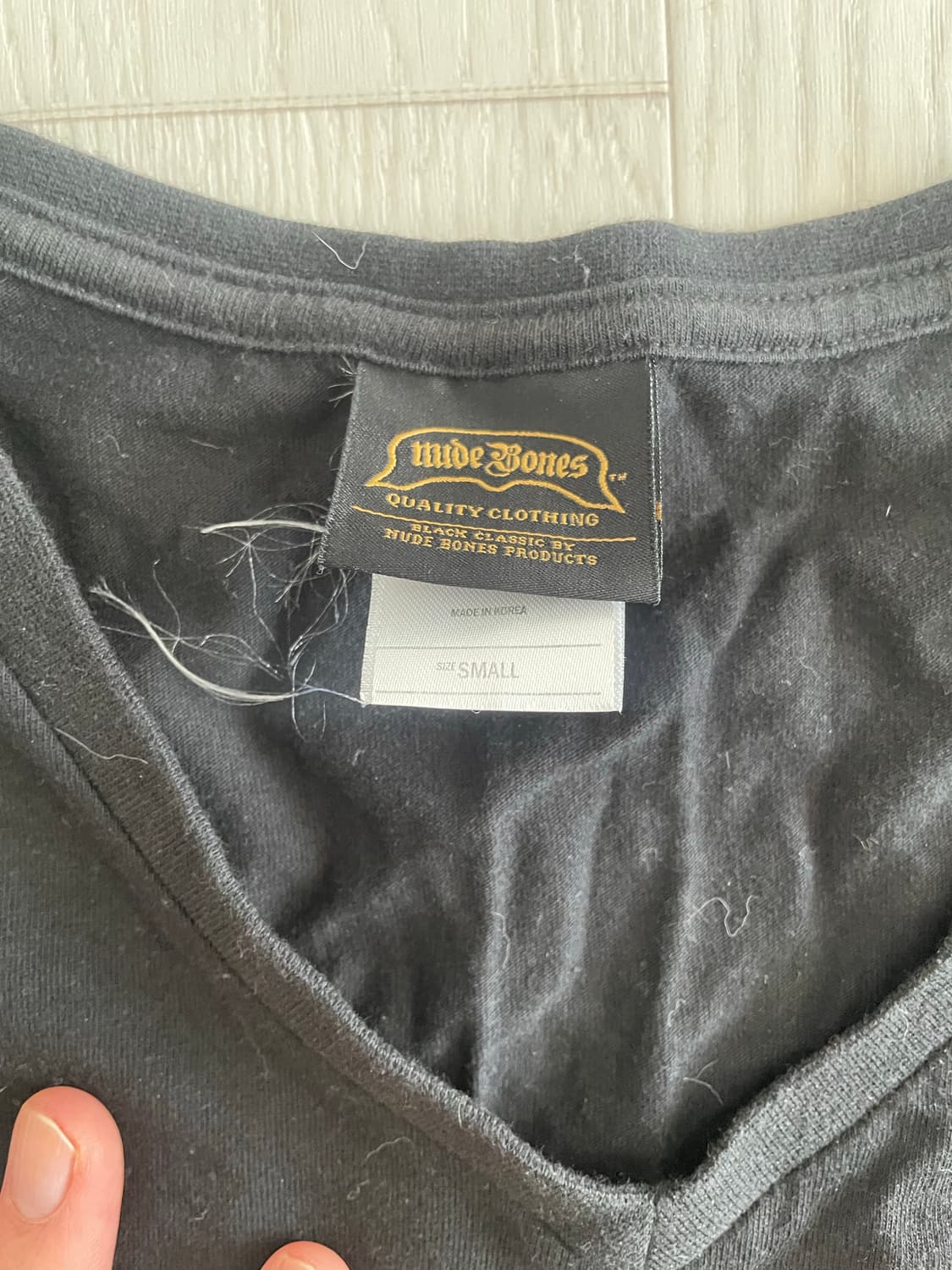 (S) 누드본즈 하트 브이넥 티셔츠 상품이미지2