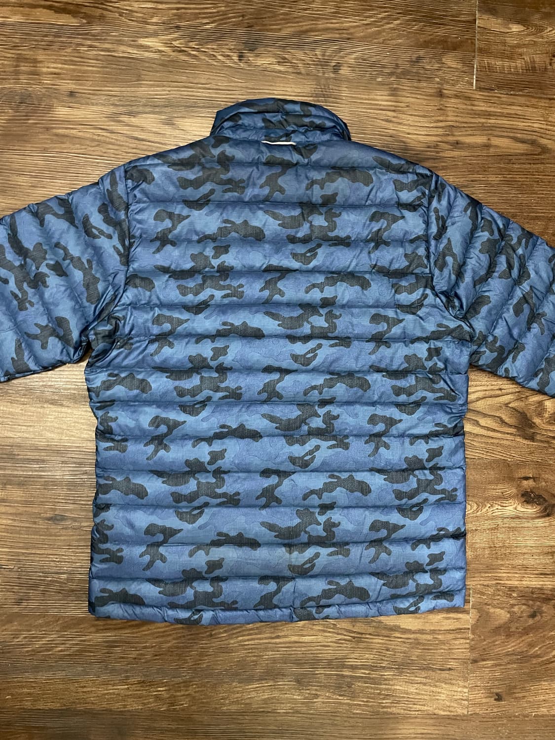 컬럼비아 카모 다운 패딩 자켓 블루 상품이미지10