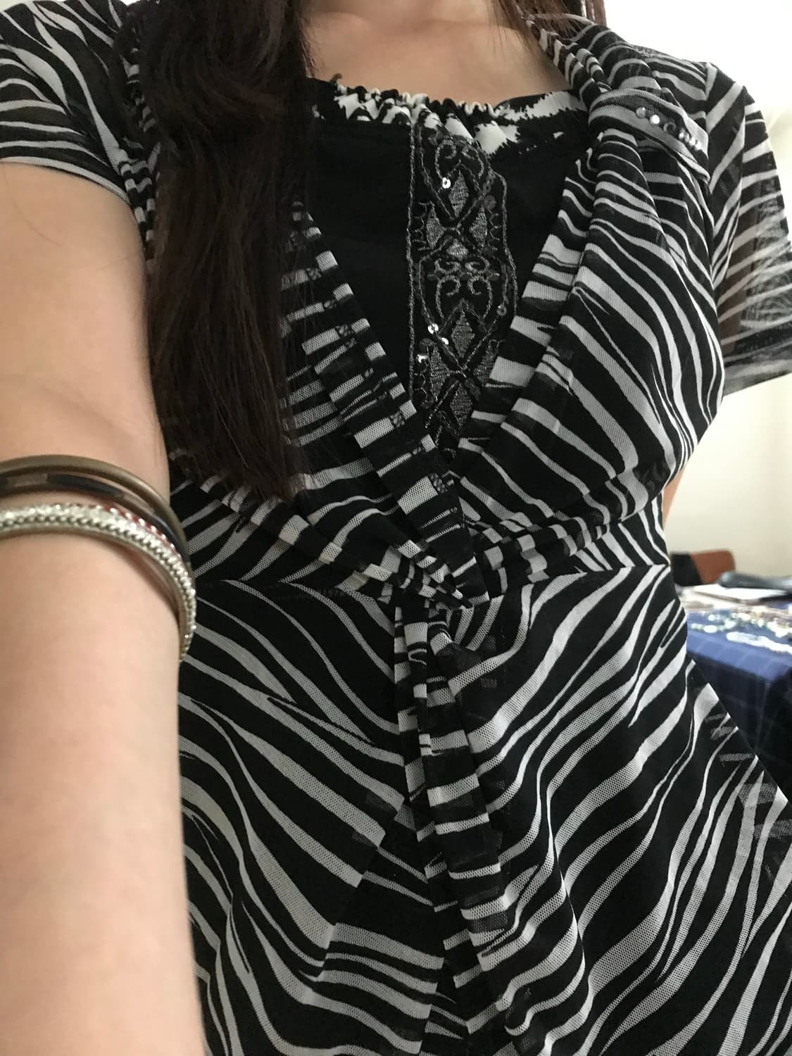 vintage pattern top 상품이미지5
