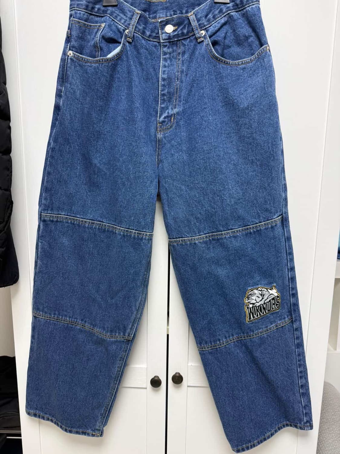 위캔더스 더블니 데님팬츠 상품이미지2