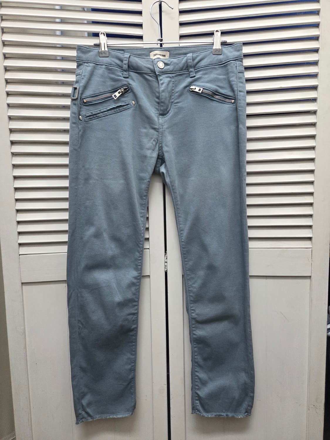 자딕앤볼테르 블루 코튼 팬츠 상품이미지1