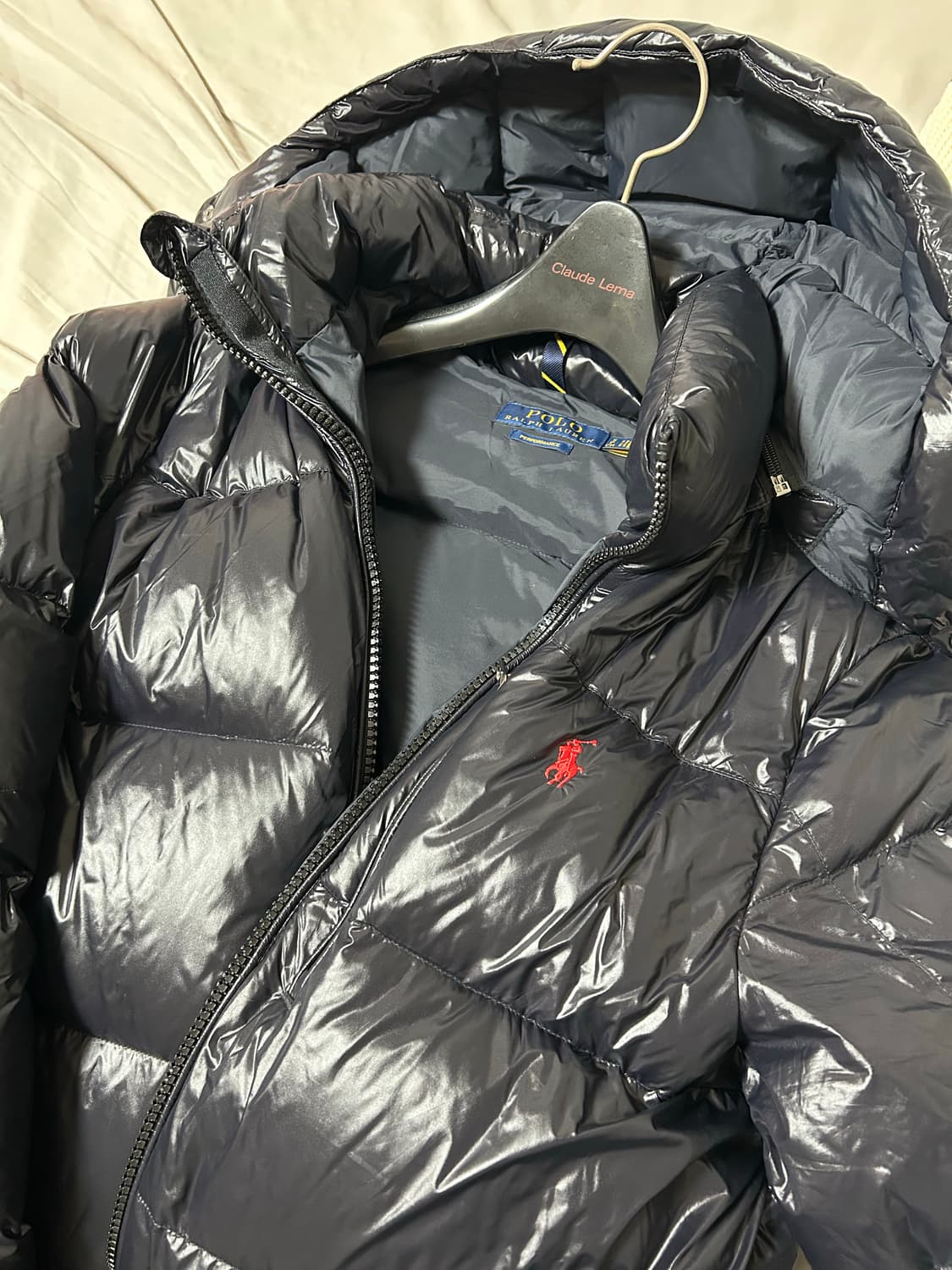 폴로 랄프로렌 유광 패딩 판매 S 상품이미지2