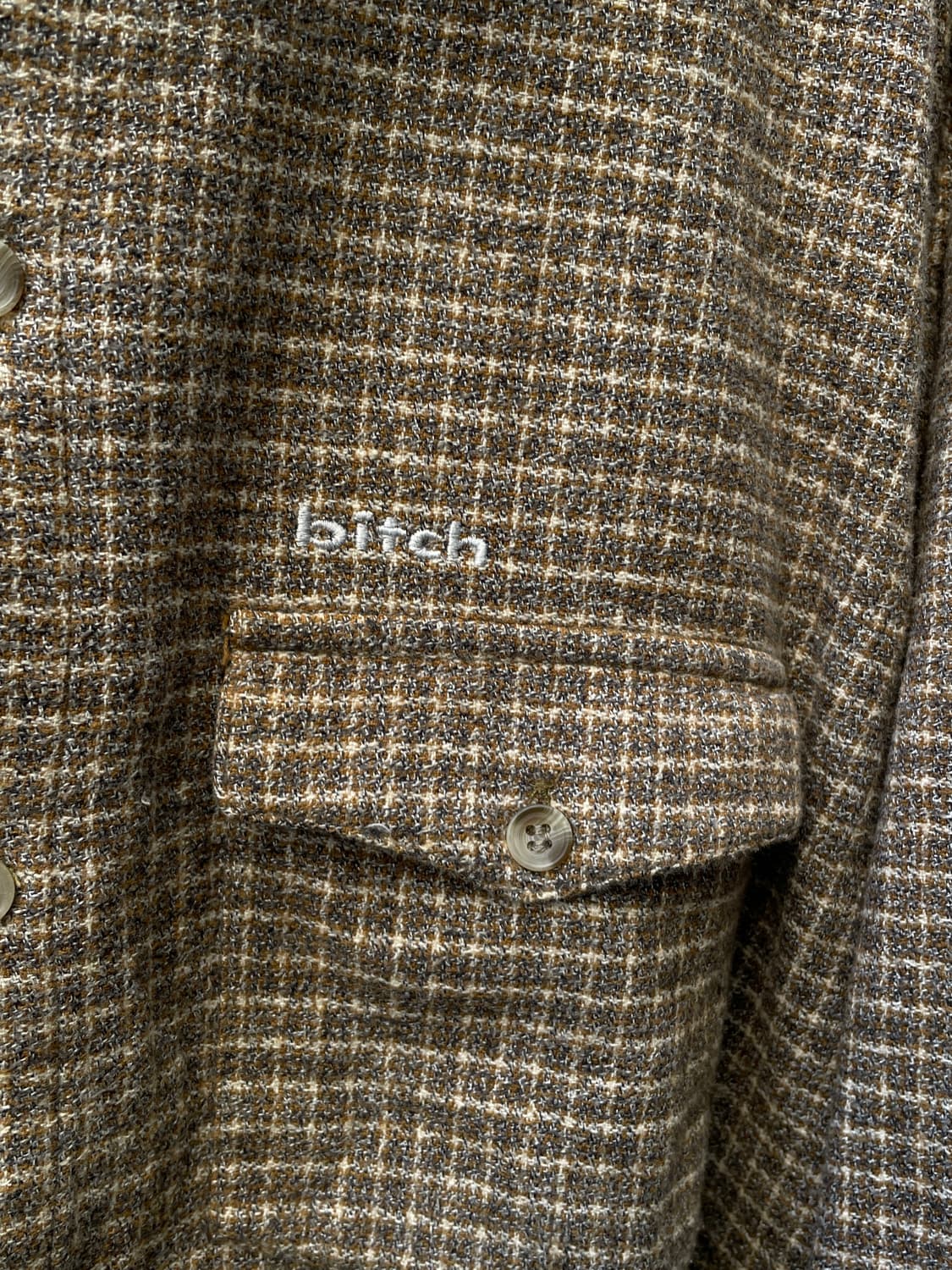 90-00s Bitch skateboards Flannel Shirt 상품이미지6