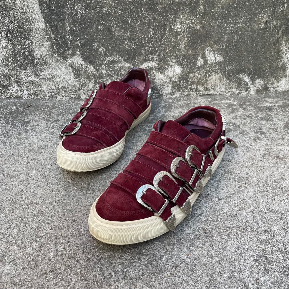 [38] TOGA 버건디 스웨이드 스니커즈 (240~245) 상품이미지1