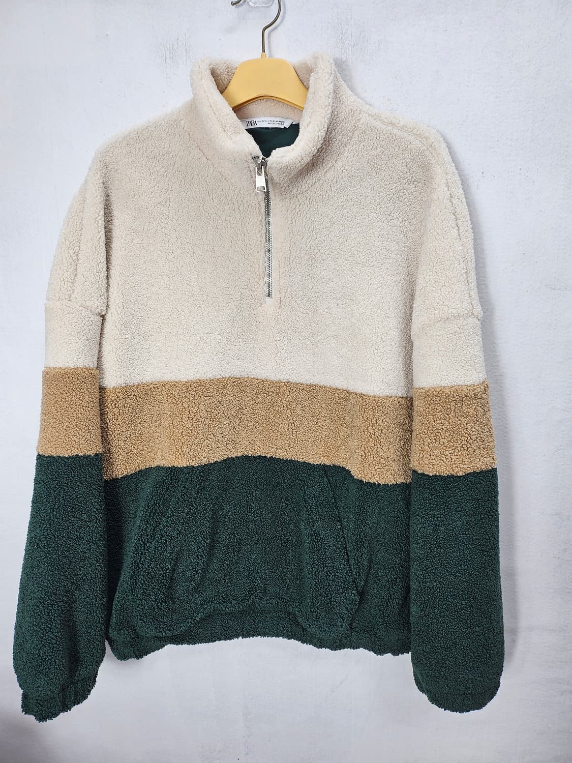 자라 뽀글이 컬러블록 아노락 105-110 XL 새제품급 상품이미지3