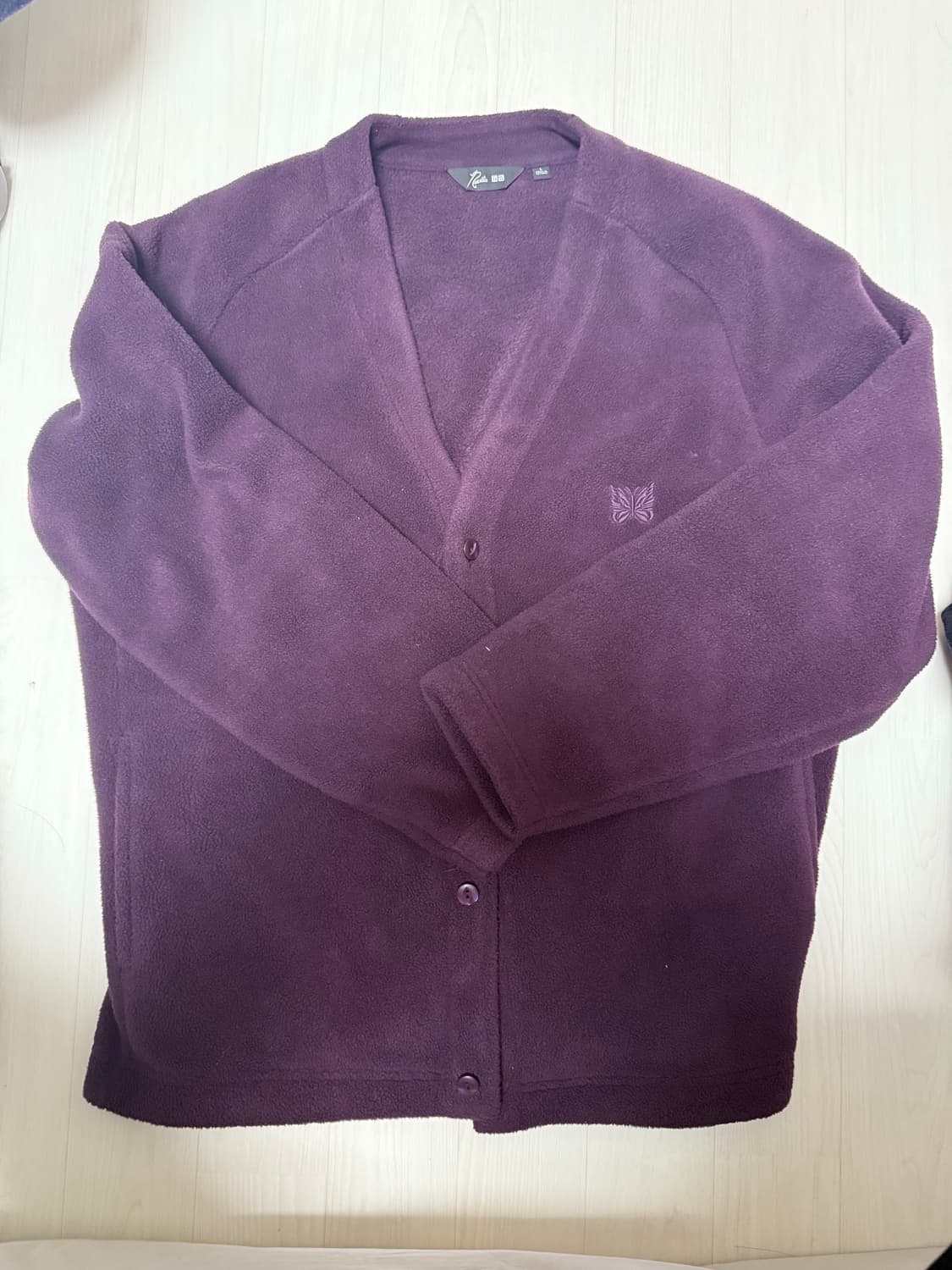 [판매] (L) 유니클로 니들스 가디건 퍼플 상품이미지1