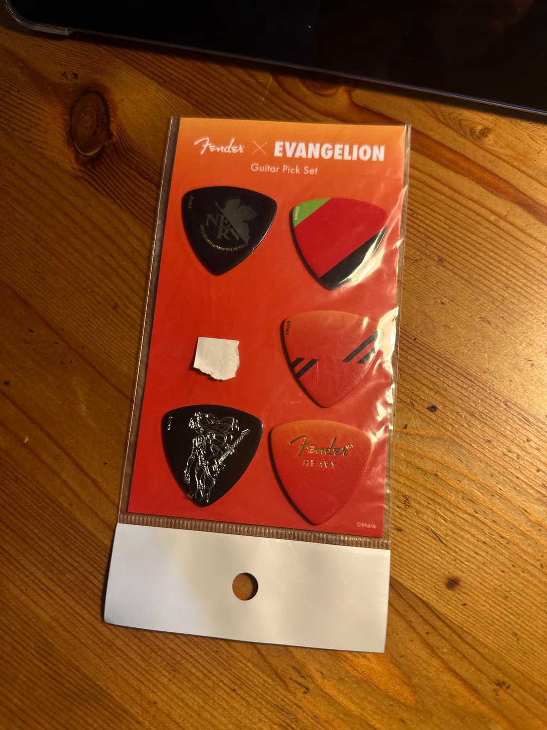 에반게리온 아스카 x펜더 기타 피크 evangelion  fender 상품이미지3