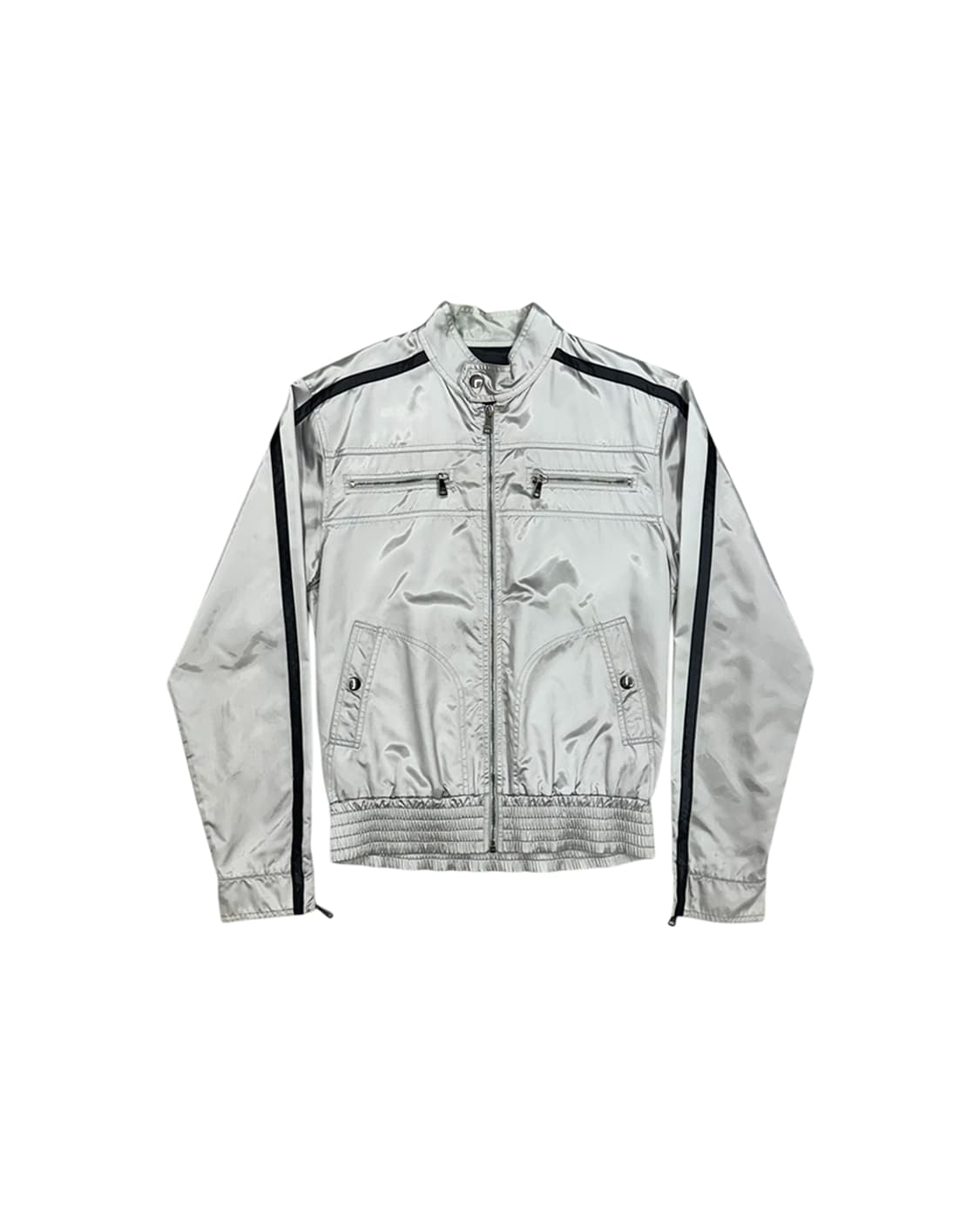 돌체앤가바나 메탈릭 실버 나일론 집업 자켓 상품이미지4