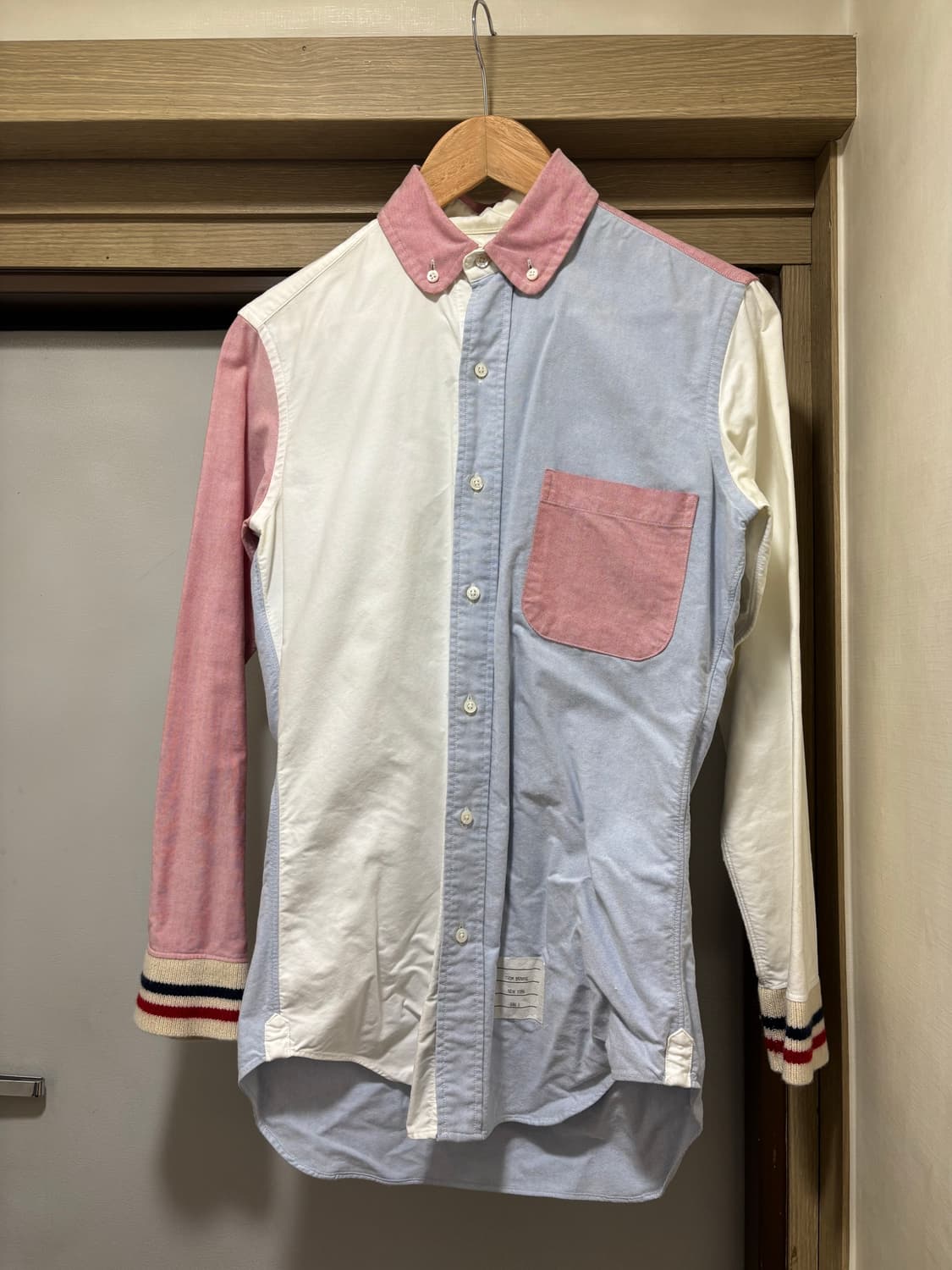 톰브라운 컬러블록 셔츠 (사이즈0) 상품이미지1