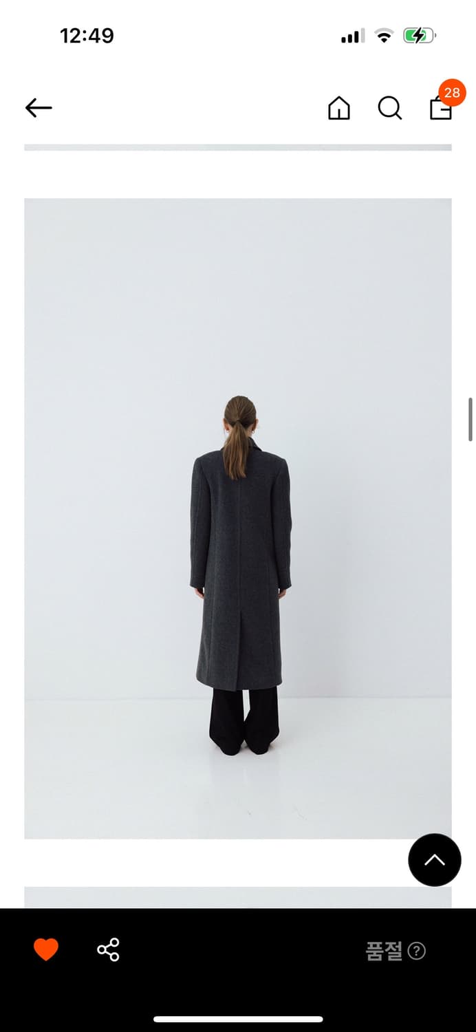 LE(르) 울 더블 코트 차콜 상품이미지4