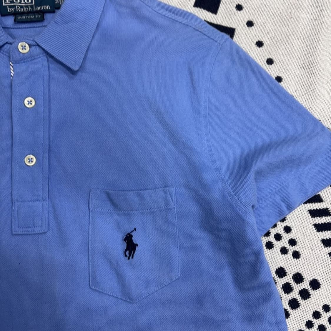 폴로 랄프로렌 커스텀핏 포켓 반팔카라티 M P00058 상품이미지2