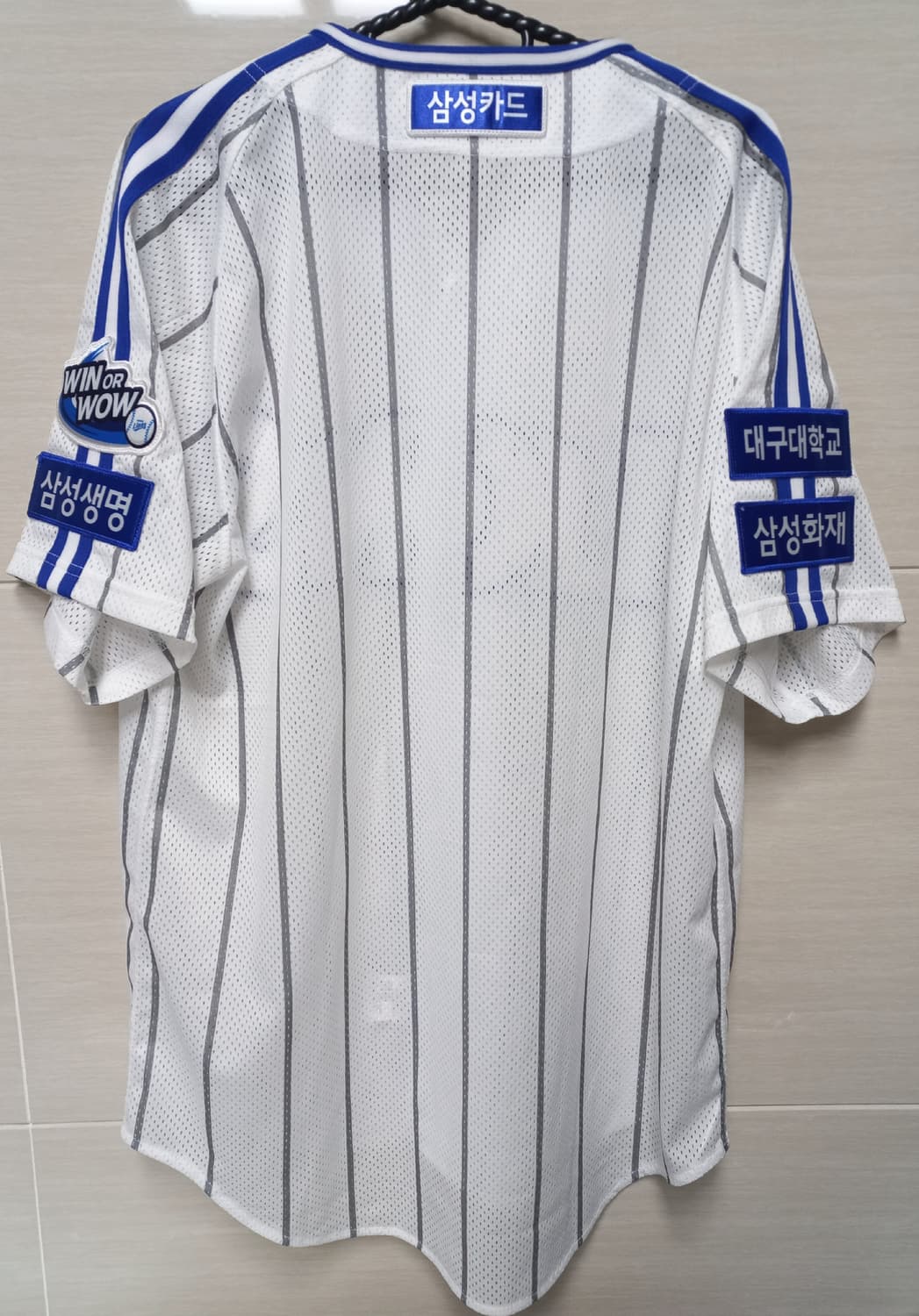 새상품급 삼성라이온즈 02올드홈 유니폼 노마킹 100/L 상품이미지4