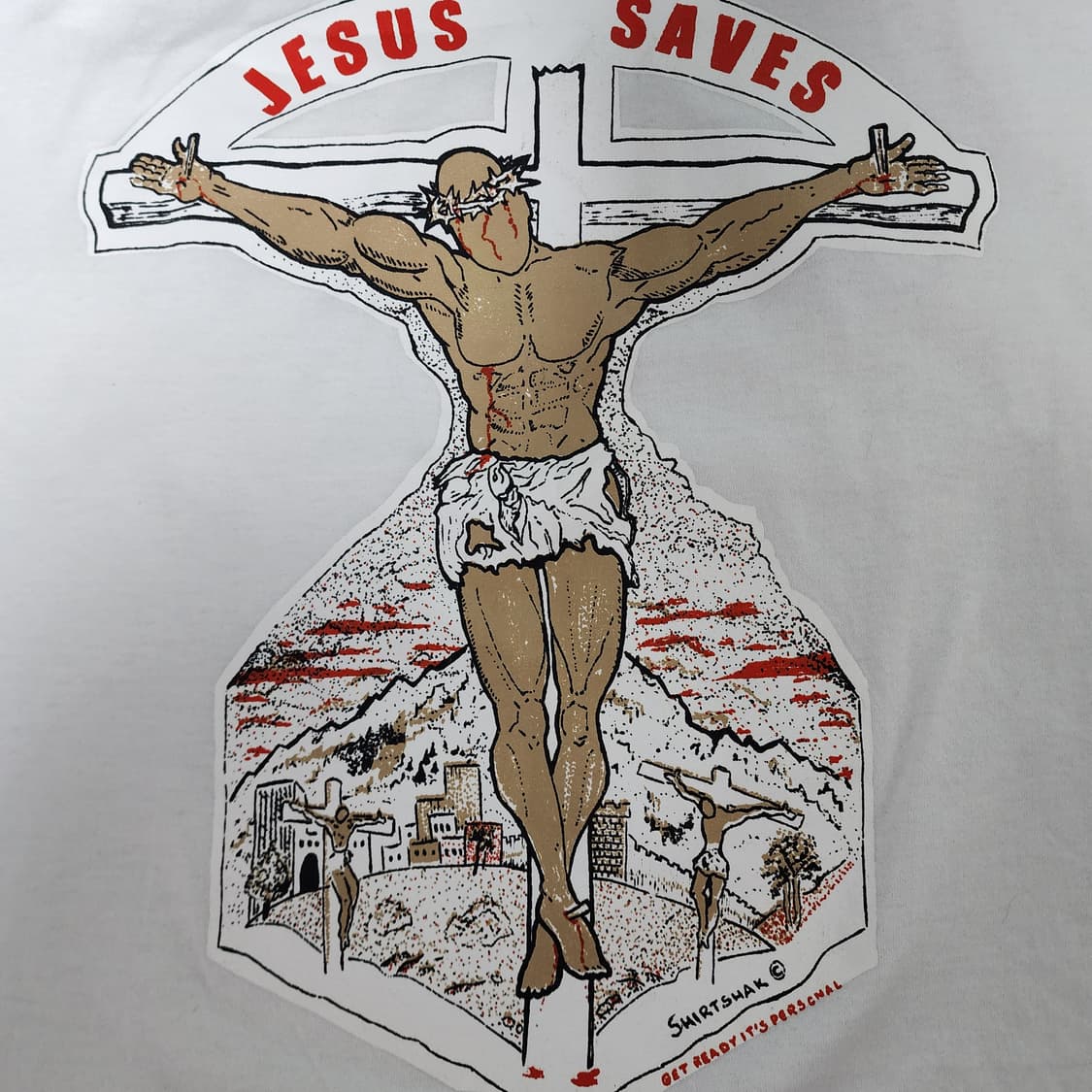 [XL] 90s 지저스 세이브 JESUS 빈티지 티셔츠 상품이미지2