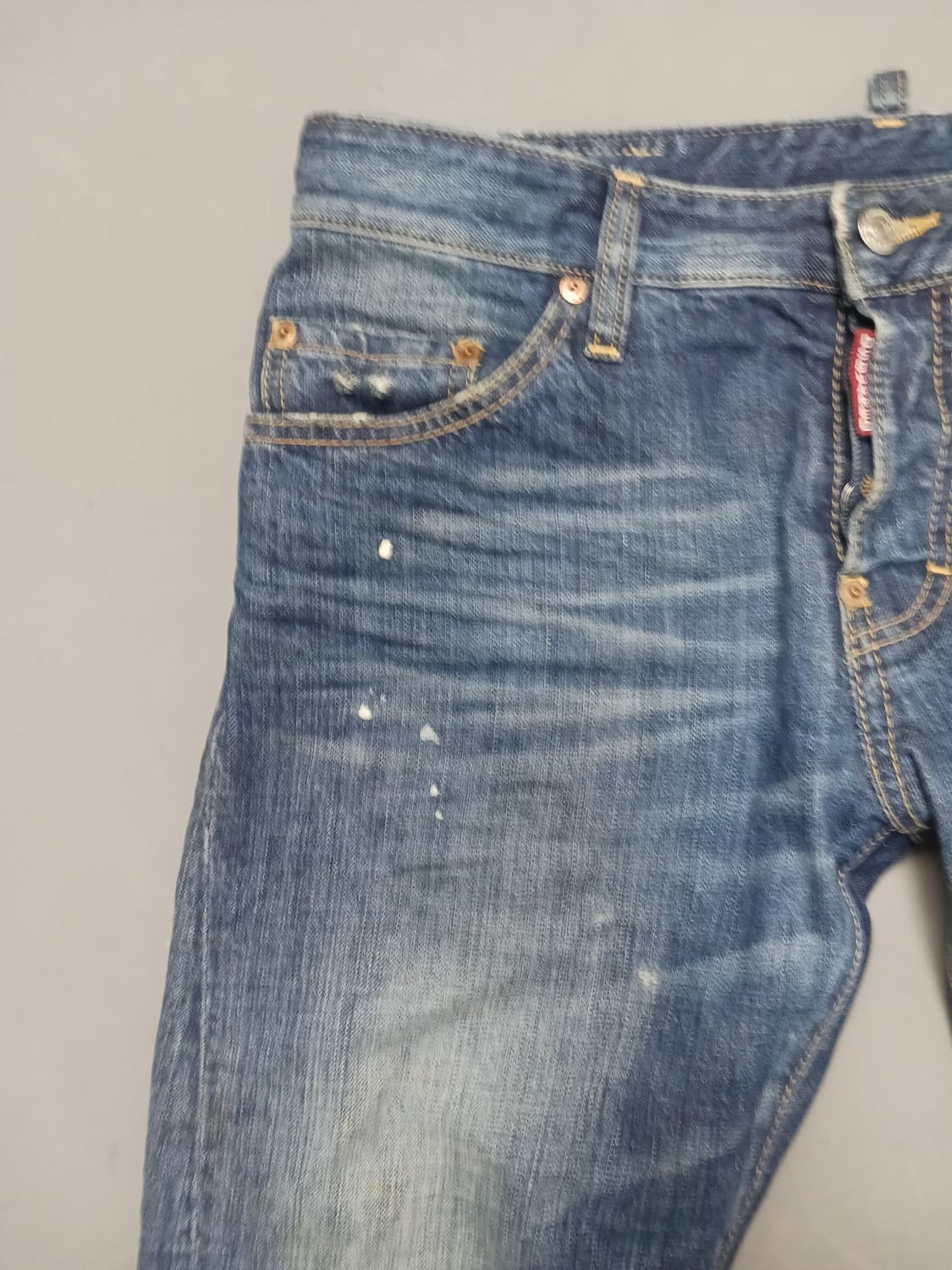 [32] 정품 디스퀘어드2 자수 래터링 케니 트위스트진 청바지 상품이미지3