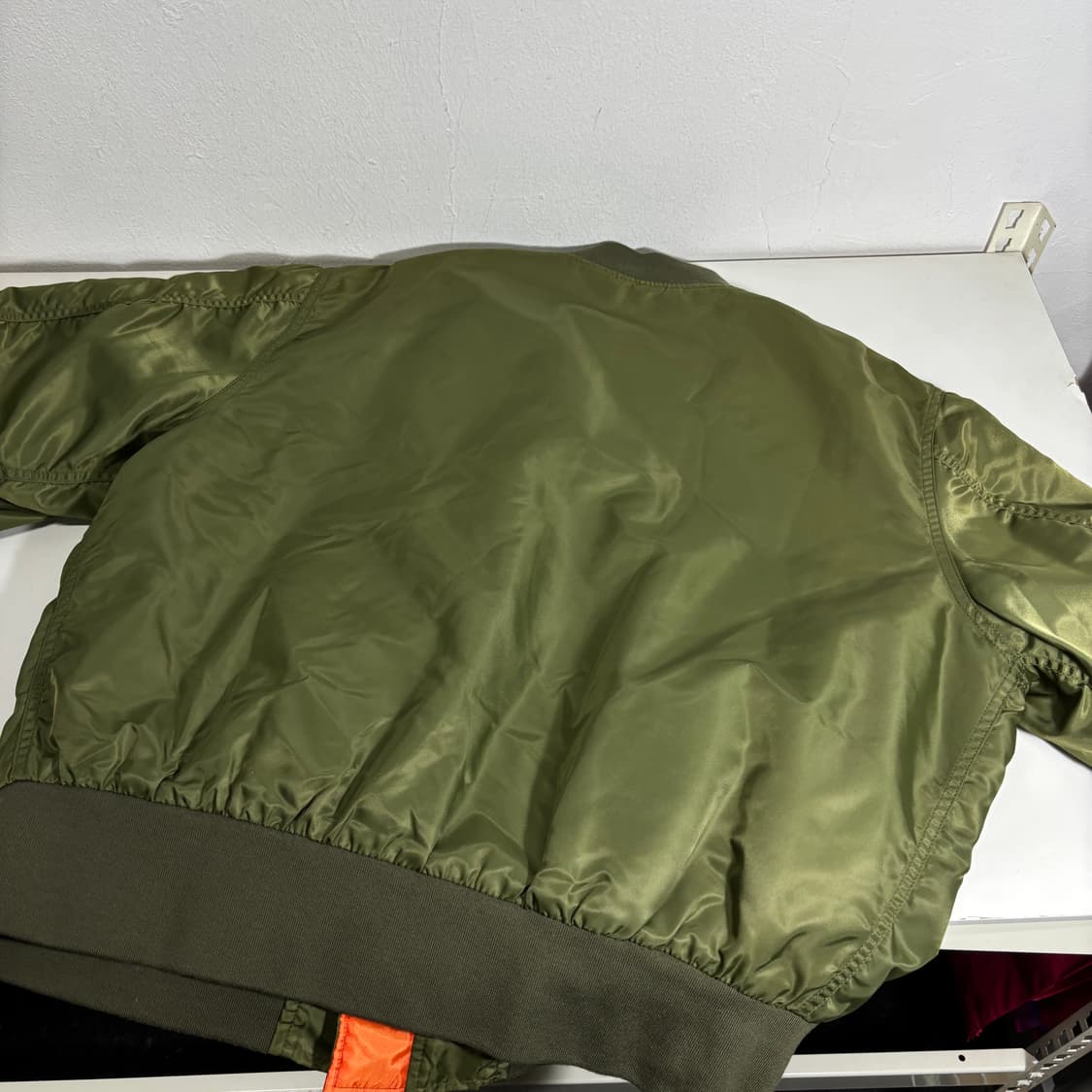 L 제멋 카키 오버핏 누빔 MA1 항공점퍼 상품이미지3