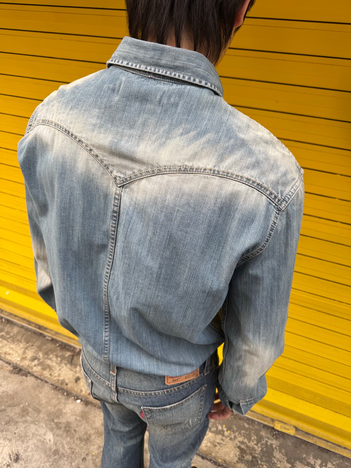 리바이스 빈티지 워싱 데님 웨스턴셔츠 상품이미지4