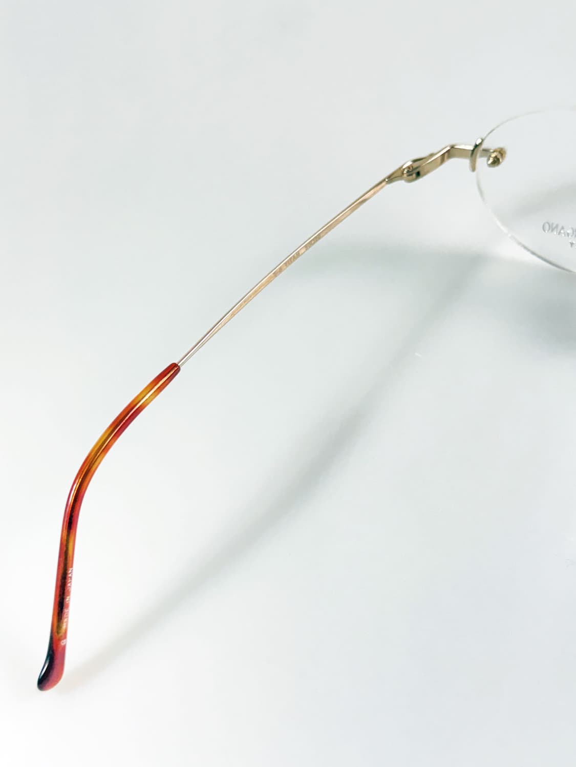 F.VERGANO 골드 티타늄 무테 오벌 프레임 빈티지 안경 상품이미지7