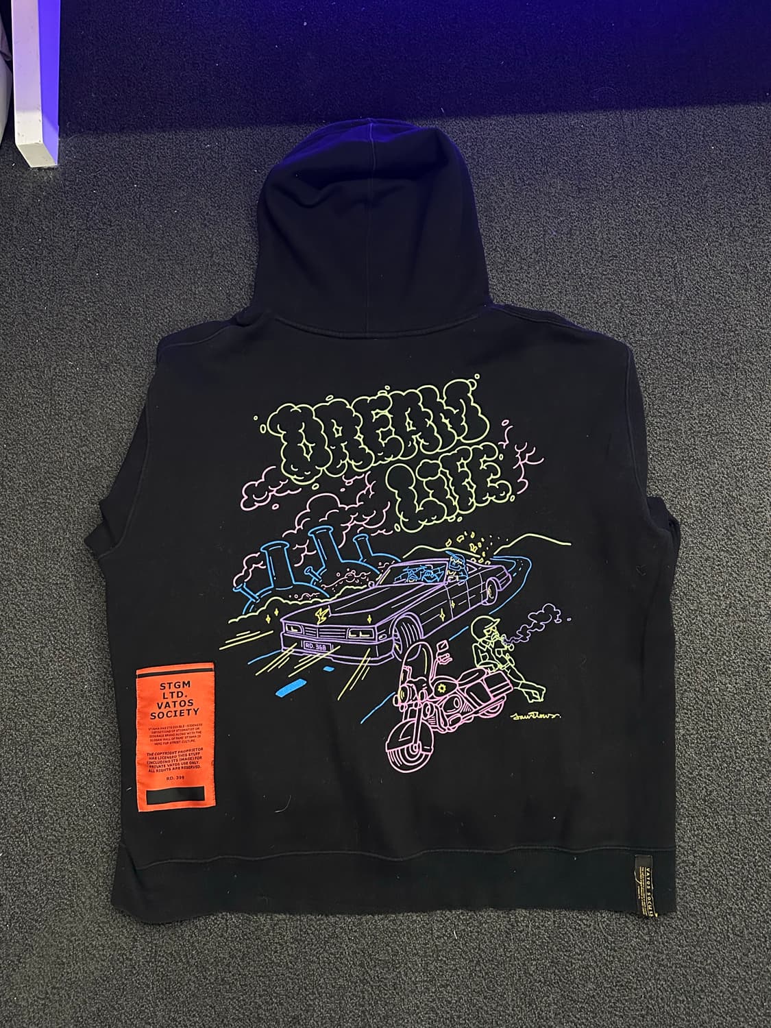 (XL)스티그마 드림 오버사이즈 후드티 블랙 팝니다 상품이미지1