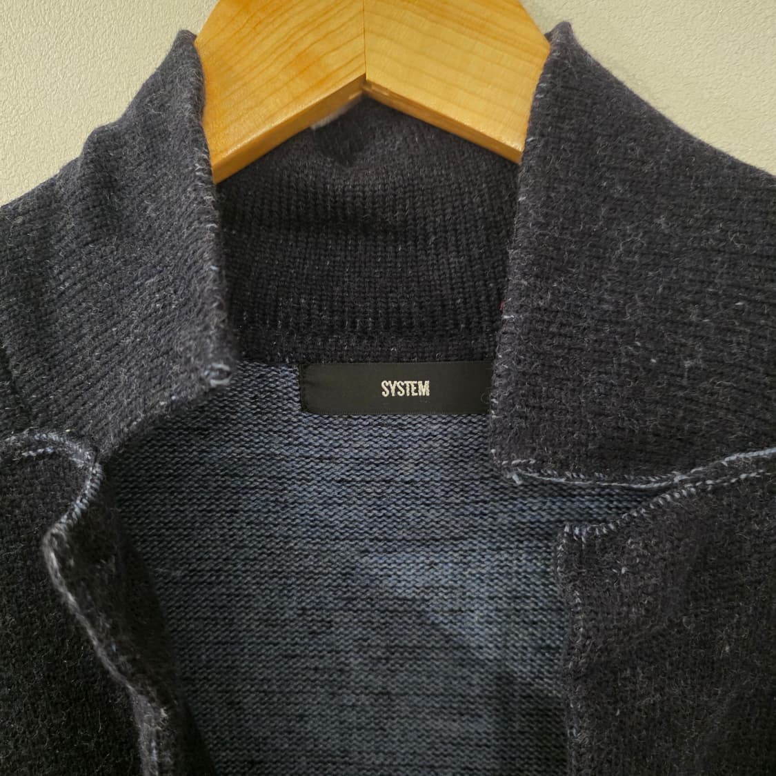 SYSTEM 배색 가디건 90사이즈 상품이미지6