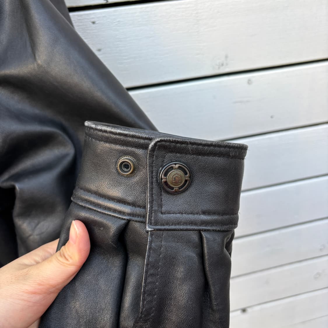 Vintage 빈티지 레더 가죽 카코트 자켓 상품이미지10