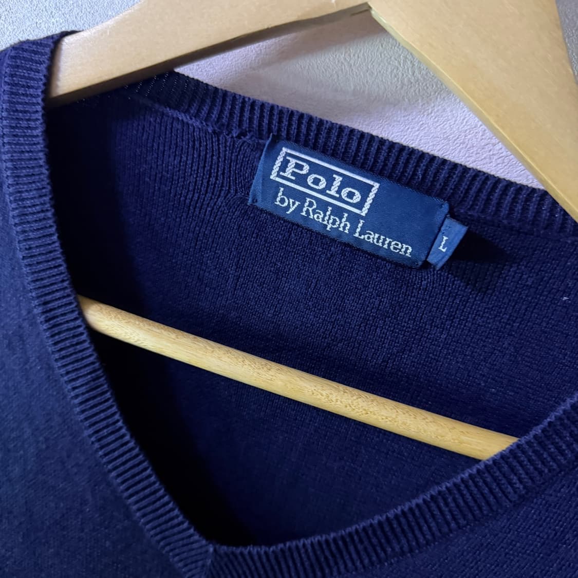 폴로 랄프로렌 남성 브이넥 긴팔 니트 L (남성 105정도) 상품이미지5