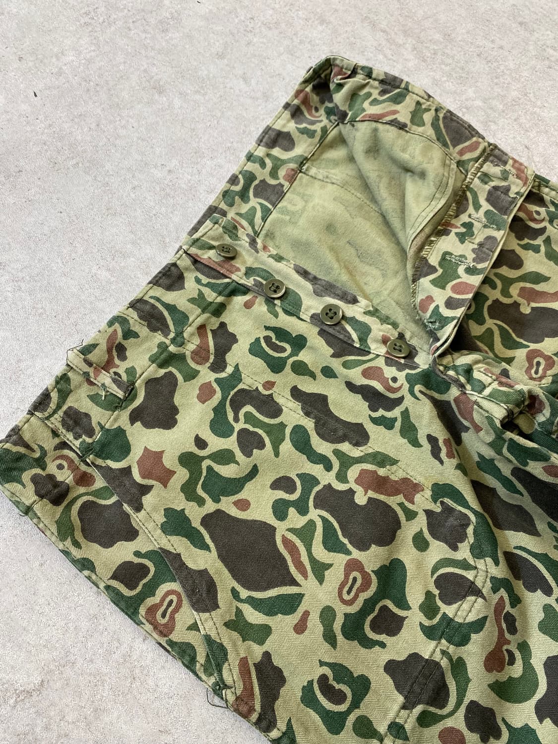 [32] 80s 국군 밀리터리 카모플라쥬 덕 헌터 팬츠 상품이미지4