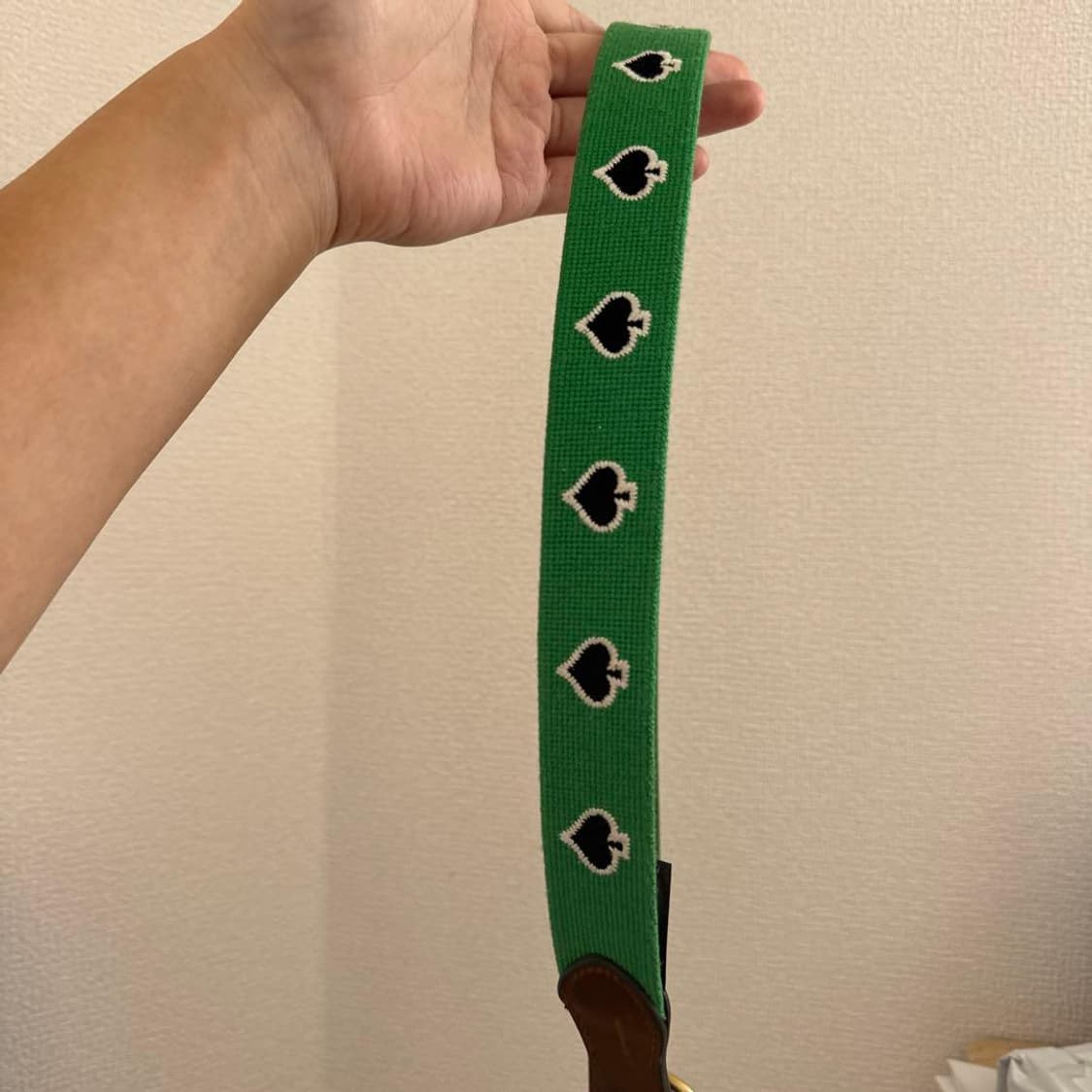 스투시 x 데님 티어스 니들 포인트 벨트 브라운 상품이미지2