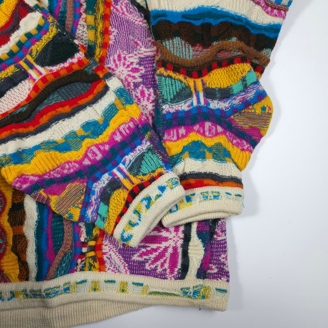 쿠지 카라 케이블 니트 상품이미지4