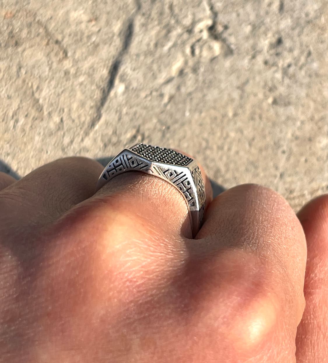 오닉스 실버 시그넷 링 (Sterling Silver 925) 상품이미지4