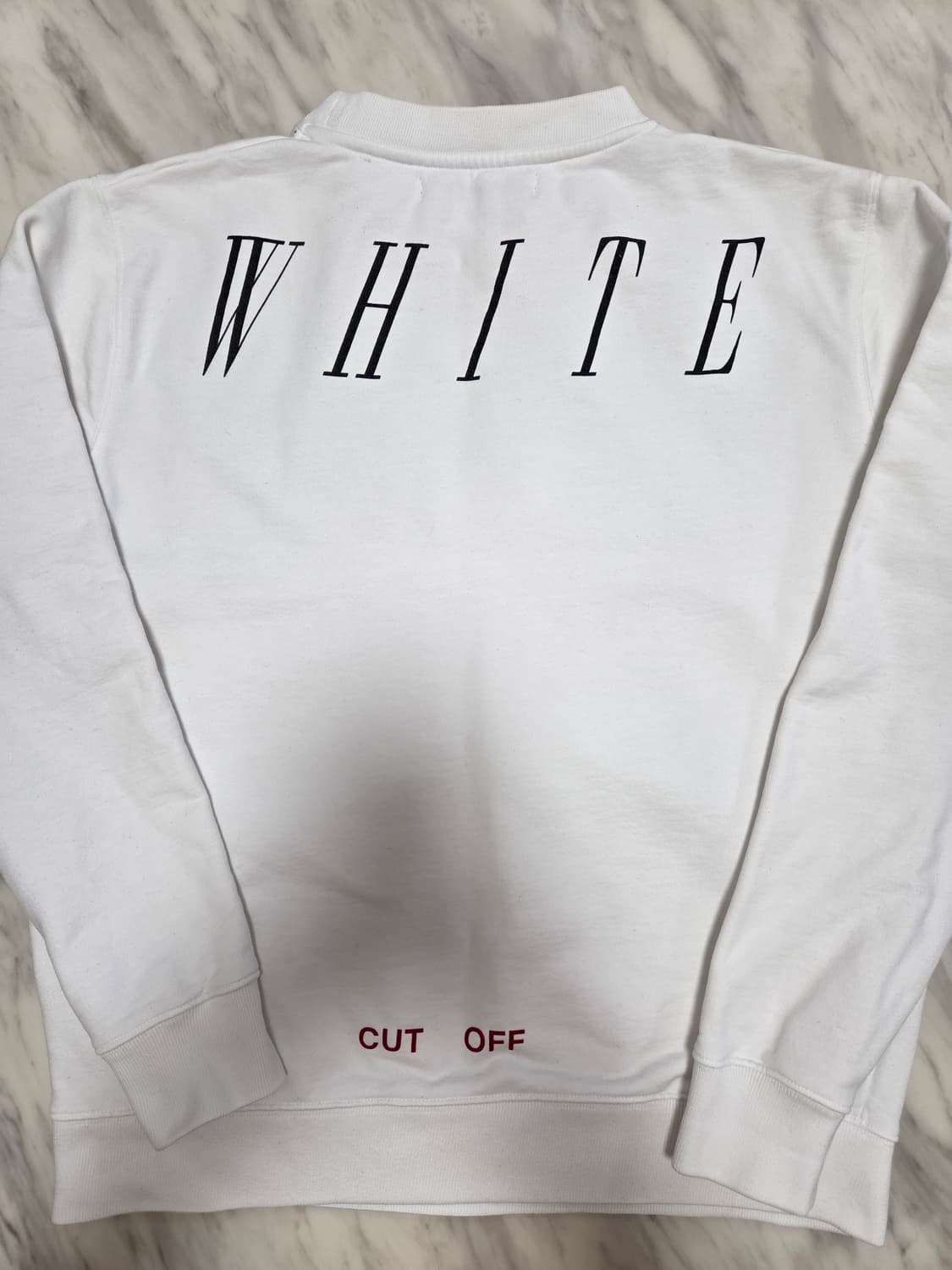 오프화이트 컷오프 맨투맨 상품이미지2