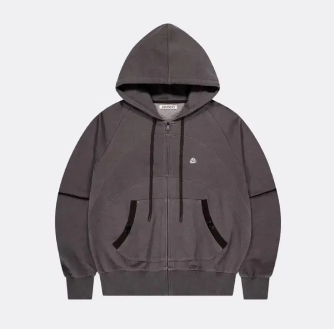 코이세이오 스마트어반유즈풀 suu 스트링 포켓 후드집업 와인 상품이미지1