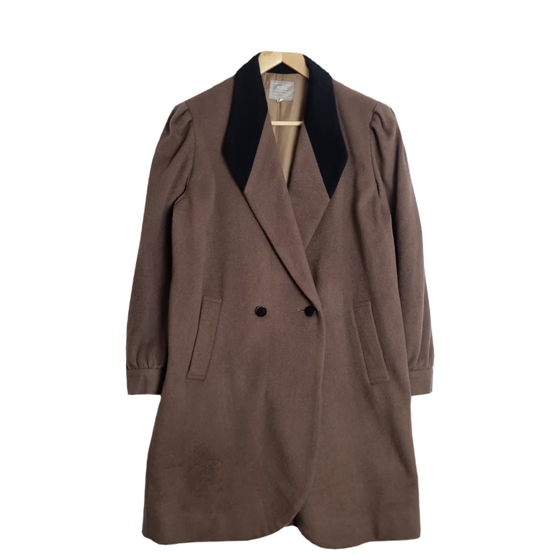 PLATA 빈티지 브라운 울 블렌드 코트  상품이미지1