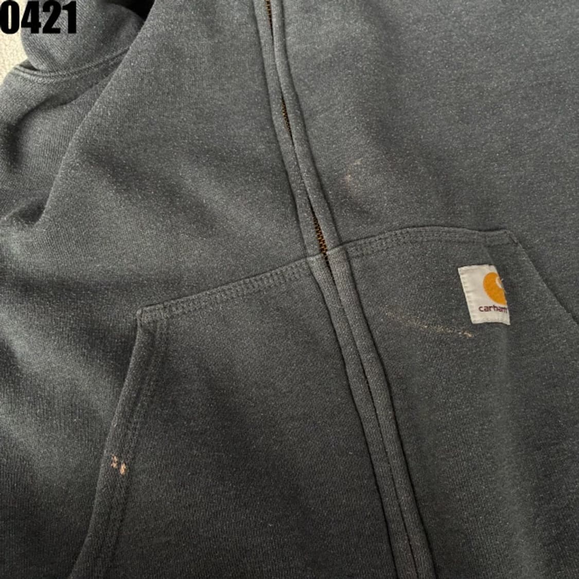 칼하트 후드집업 차콜 그레이 s 상품이미지6