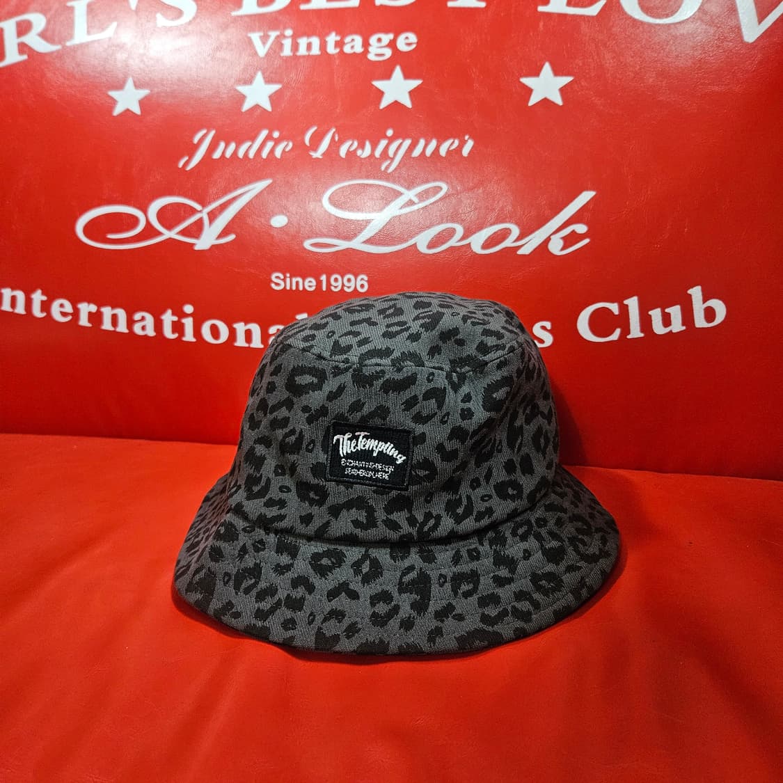 블랙 레오파드 벙거지 버킷햇 상품이미지1
