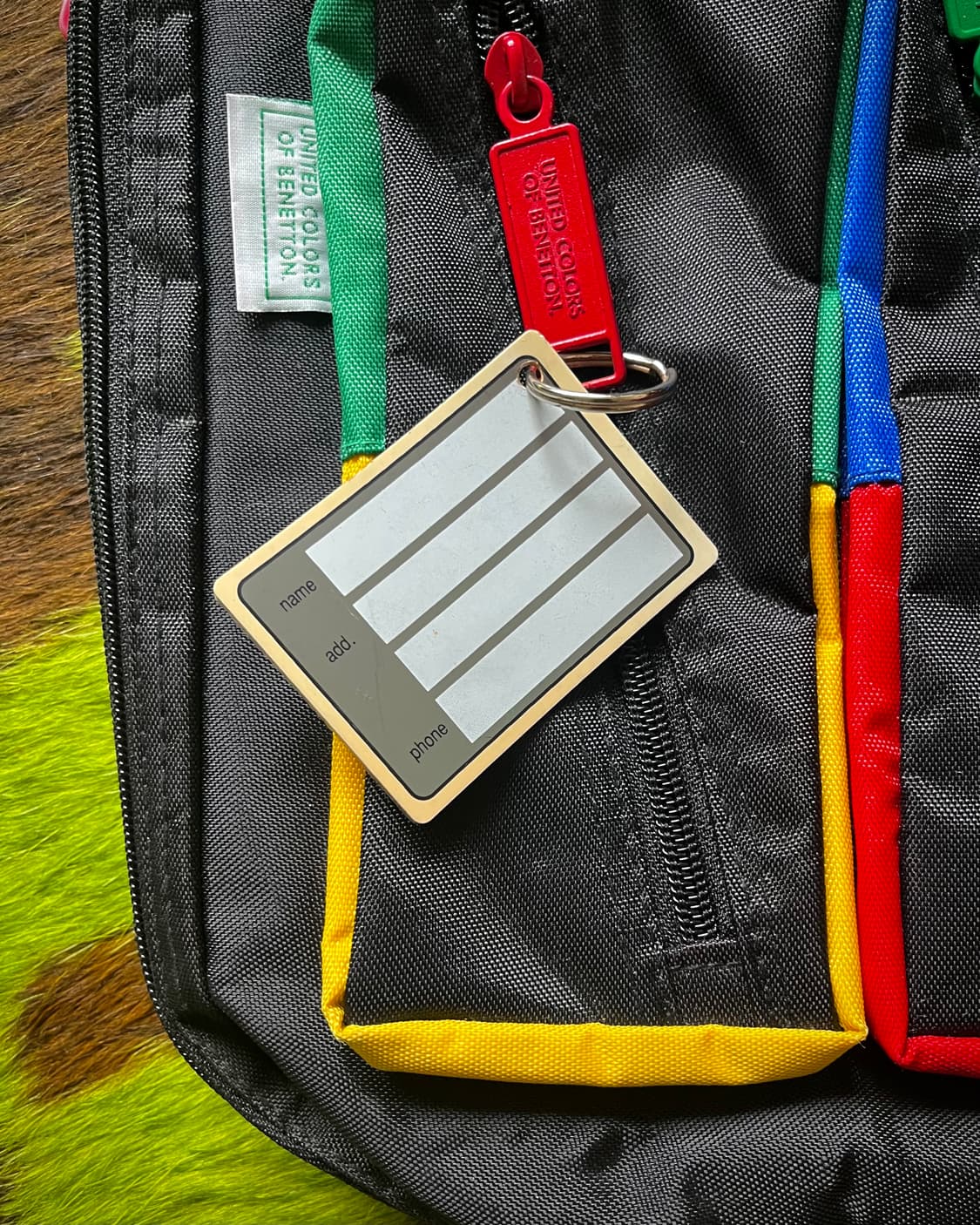 1990s Old Benetton Color Block Bag 상품이미지6