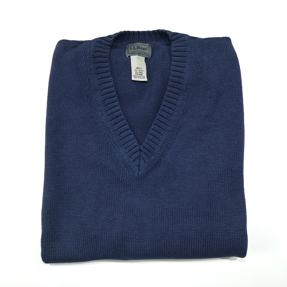 CL380 L 엘엘빈 90s 홍콩판  브이넥 네이비 니트 베스트 상품이미지5