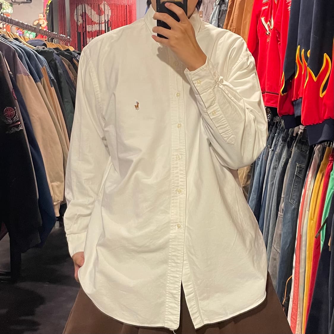 [IM] Polo 폴로랄프로렌 화이트 긴팔셔츠 상품이미지2