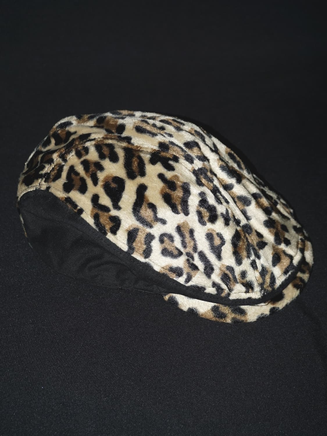 leopard suede hunting cap  상품이미지1