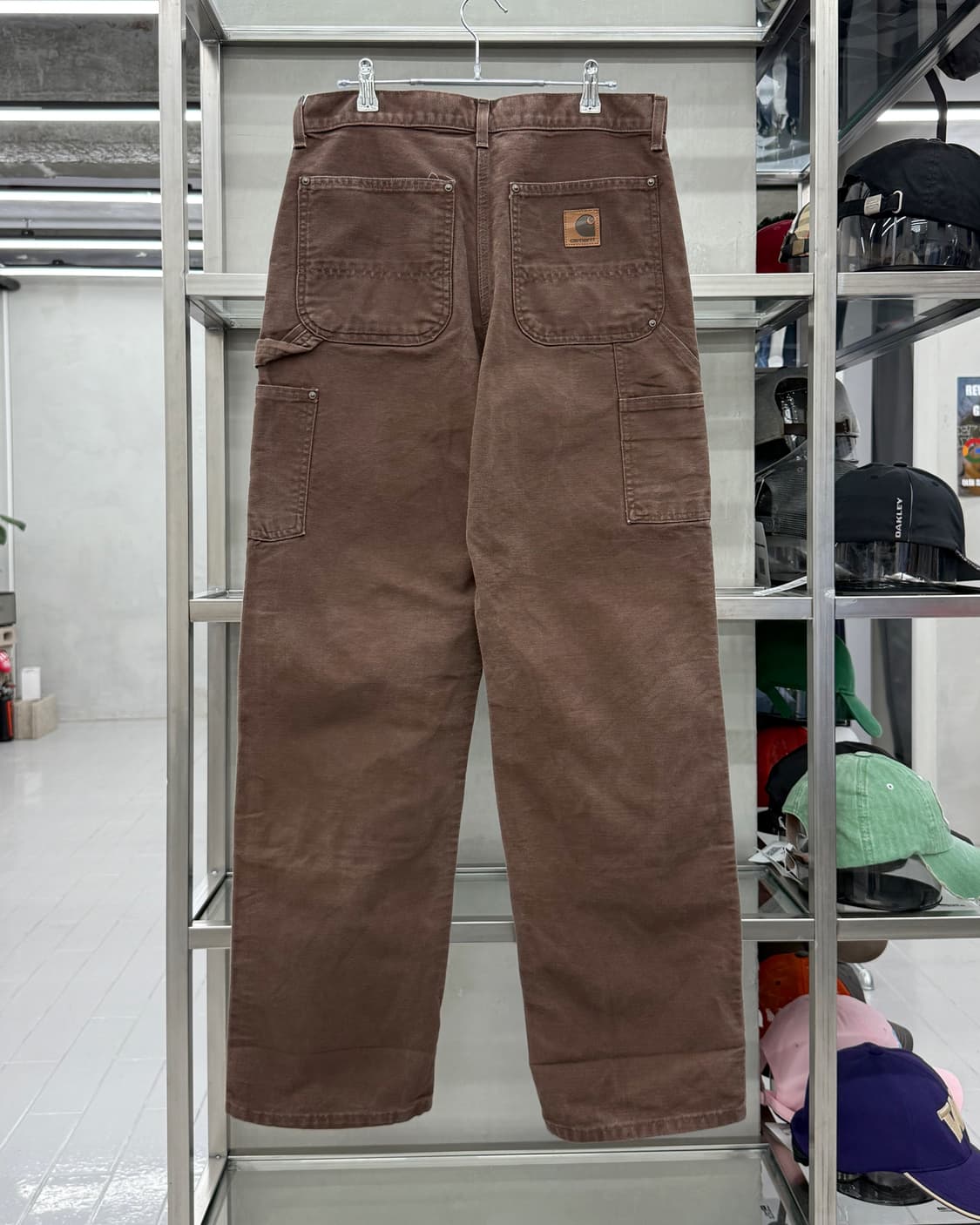 칼하트 00s OG 더블니 카펜터 워크 팬츠 브라운 상품이미지1