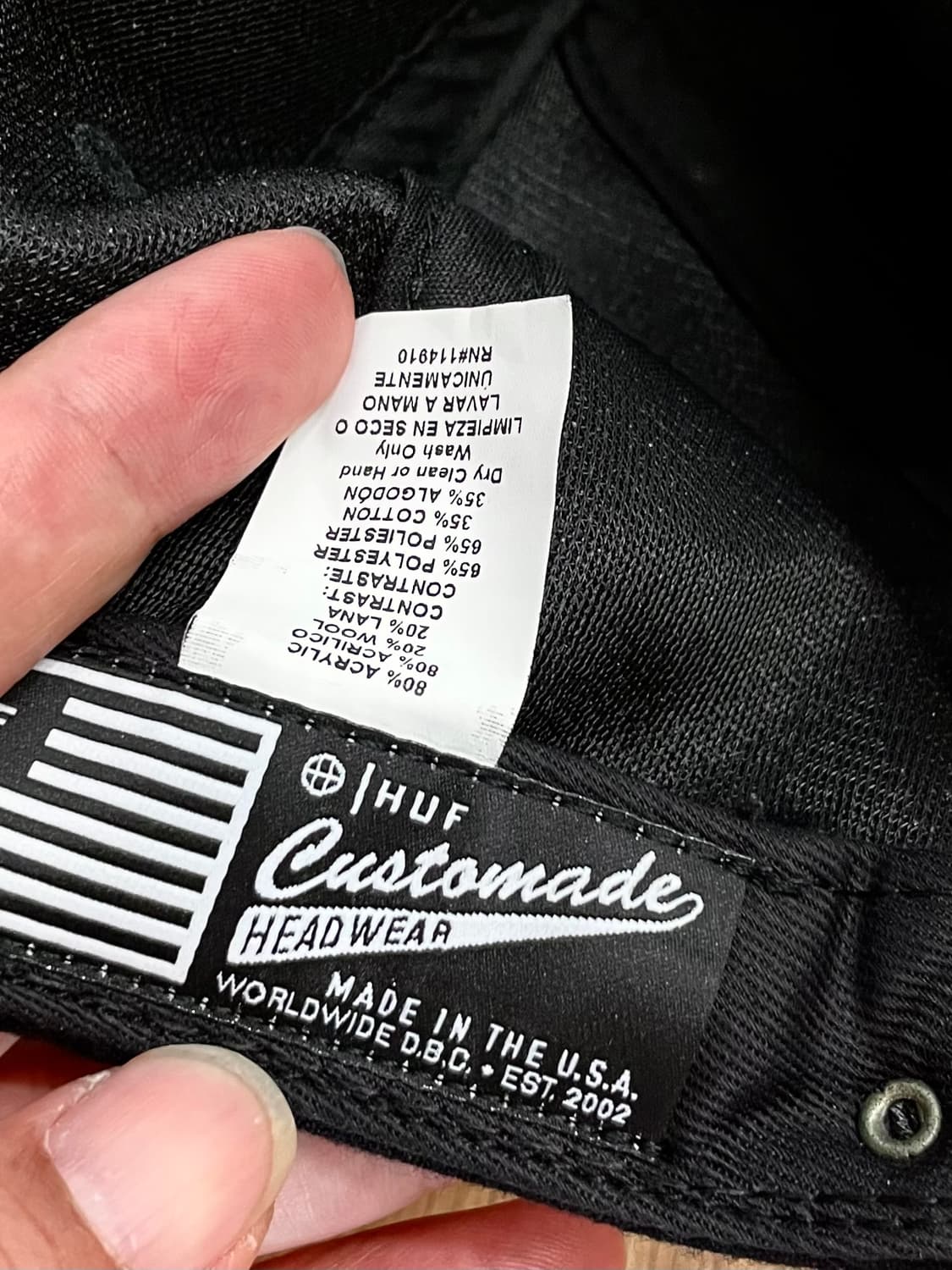 국내 유일 Made USA 허프 X 스핏파이어 콜라보 빈티지 볼캡 모자 상품이미지5