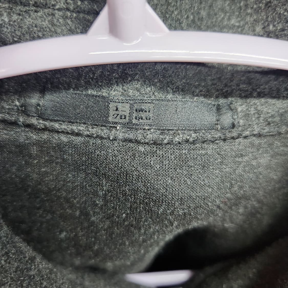 유니클로 울혼방 집업 블루종 M(L) 상품이미지5