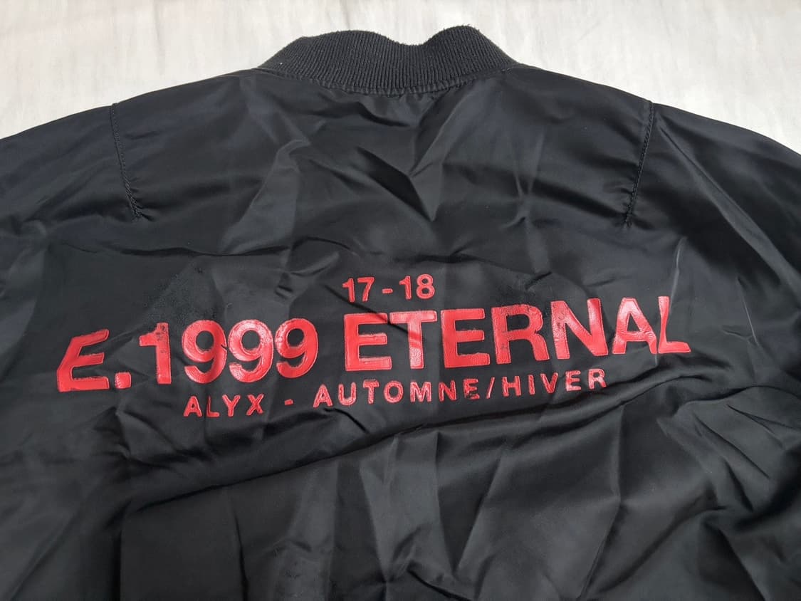 알릭스 x 알파 인더스트리 이터널 D링 봄버 블랙  MA-1 자켓 점퍼  상품이미지4