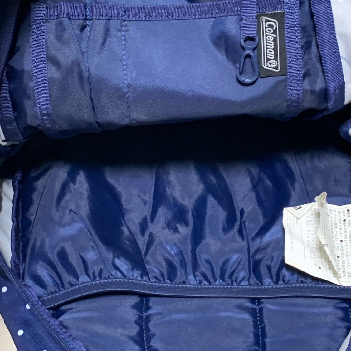 콜맨 네이비 도트 백팩 | 가방 일본 빈티지 하구미 모리걸 y 상품이미지9