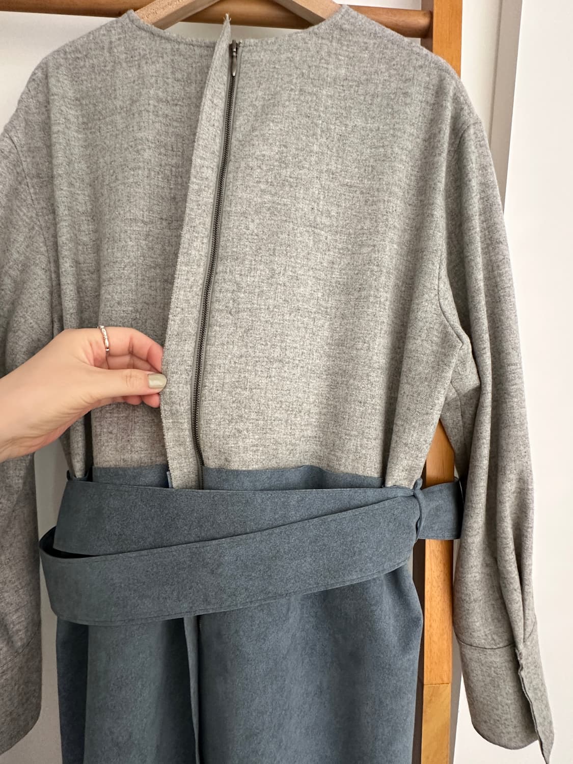 랑방 울 스웨이드 원피스(사이즈88) 상품이미지10