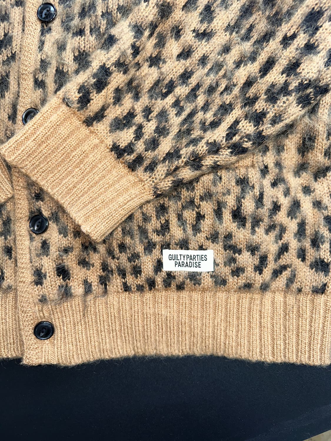 Wackomaria leopard mohair cardigan 상품이미지3