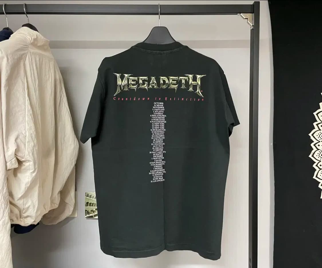 메가데스 90s 밴드티 상품이미지3