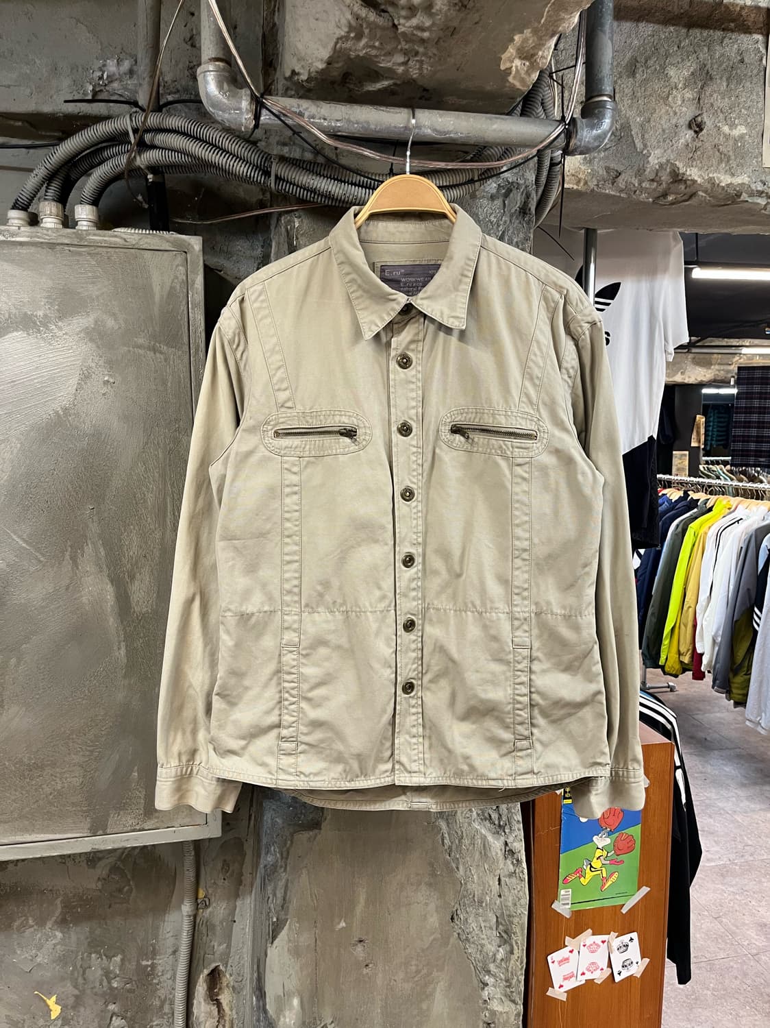 E.ru 워크웨어 셔츠 베이지 105 #csz2467 상품이미지1